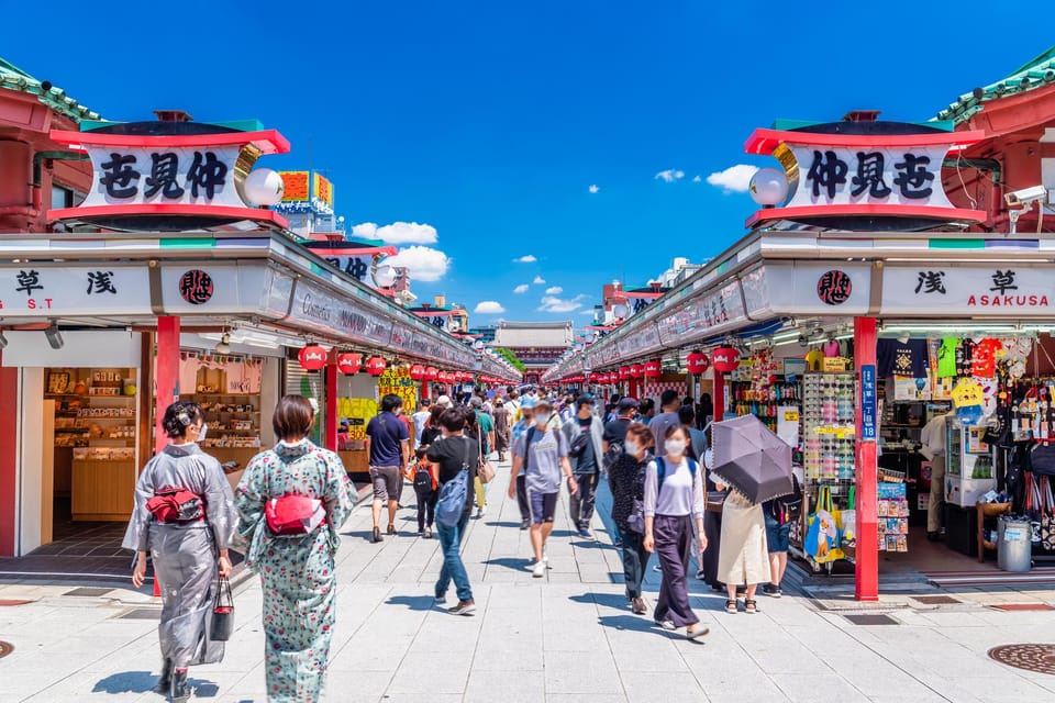 Tokyo : Asakusa Sumida River Walk to Senso-Ji Temple Tour - Exploring Nakamise Shopping Street