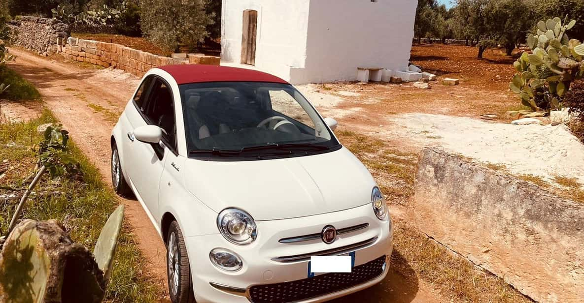 Tour on Fiat 500 Cabriolet of Bari, Monopoli and Alberobello - Booking Information