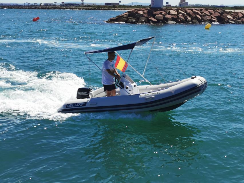 Valencia: Boat Rental Without a License Poblafarnals + Beach Club - Instructor Availability