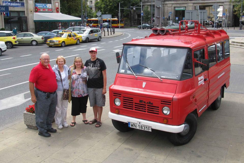 Warsaw: Jewish Ghetto Private Tour by Retro Car With Pickup - Transportation and Pickup Details