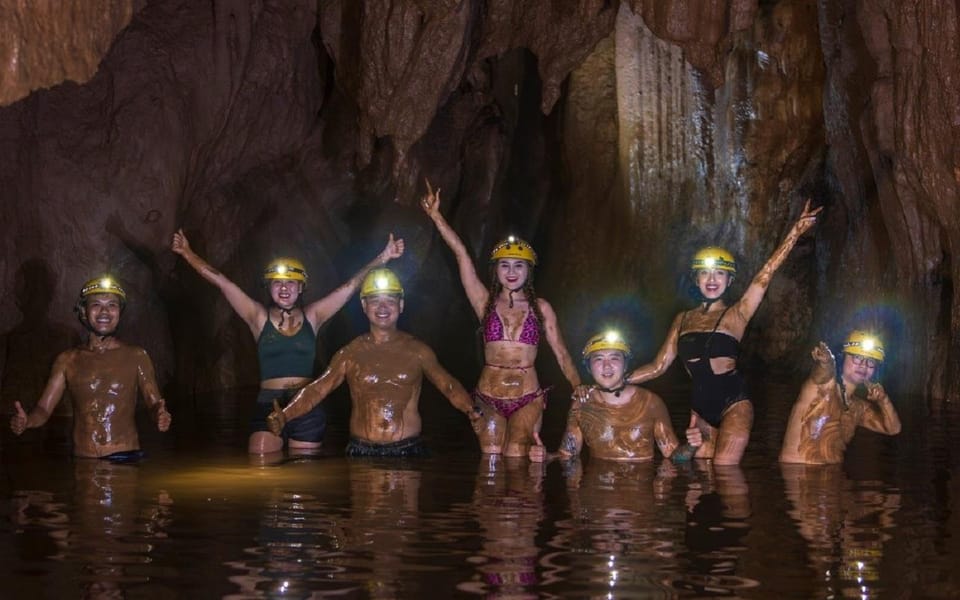 Zipline in Dark Cave- Paradise Cave Tour: Dong Hoi/Phong Nha - Dark Cave Adventure