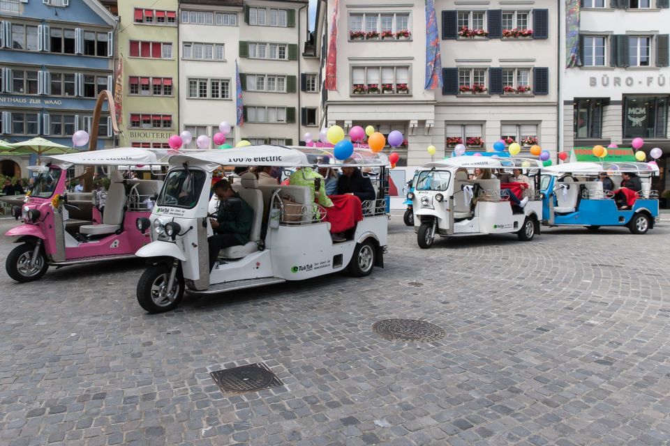 Zurich: Private E-Tuk-Tuk City Tour With Chocolate Fondue - Important Tour Policies