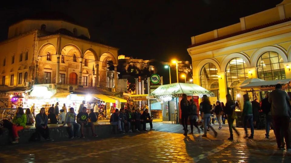 Athens: Night Walking City Tour in English or Spanish - Guided Walking Tour