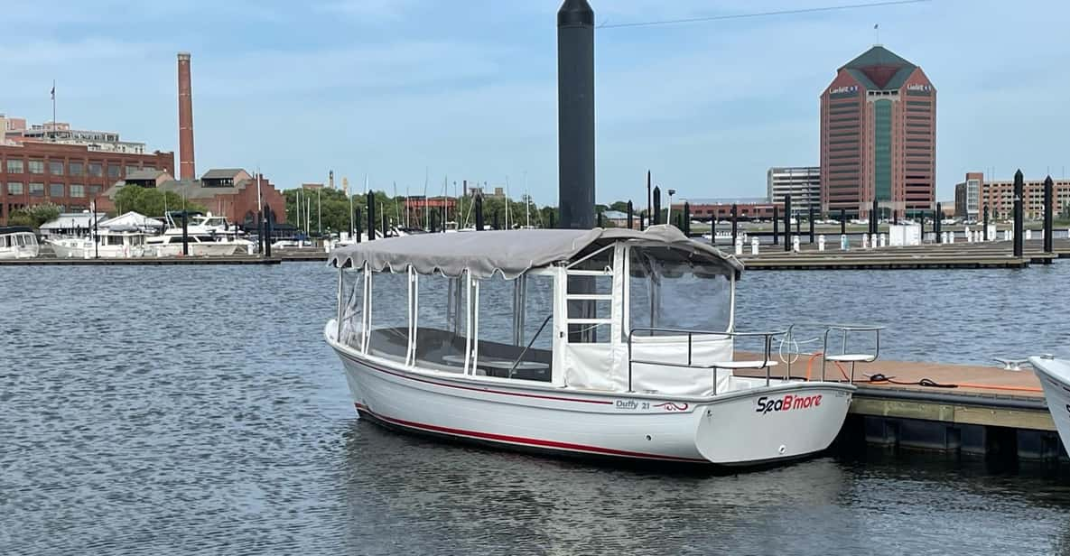 Baltimore; Duffy Sun Cruiser Electric Boat - Evening Rental - Unique Features of Duffy Boats