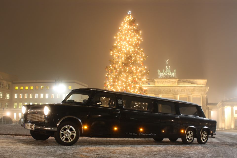 Berlin: 1.5-Hour Winter Lights Tour by Trabi Limousine - Positive Reviews