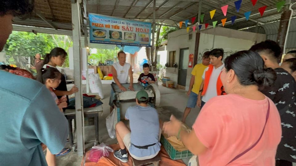 Cai Rang Floating Market and Wild Small Canal - Visiting the Rice Noodle Factory