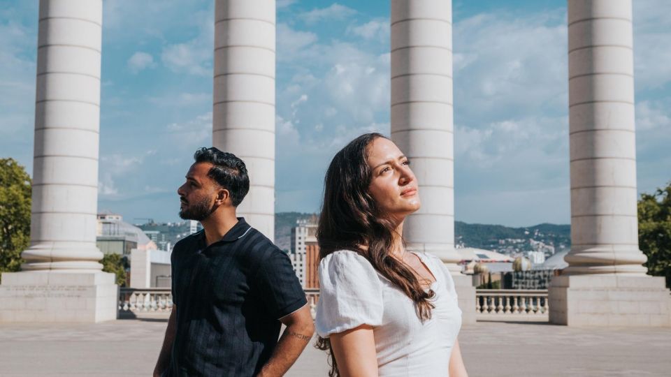 Capture Your Love Story in Montjüic Mountain Barcelona - Romantic Backdrop