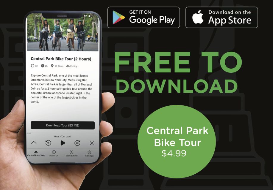 Central Park: Self-guided Bike Tour App - Audio + Written - Frequently Asked Questions