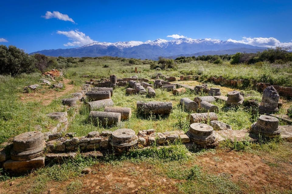 Chania in a Nutshell: Crete's Ancient & Modern History Tour - Exploring Ancient Aptera