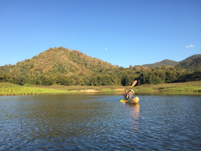 Chiang Mai: Sticky Waterfalls, Lake Kayak and Cycling Tour - Lakeside Kayaking Experience