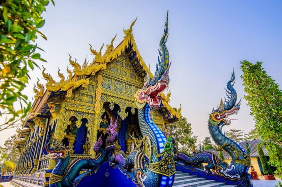 Chiang Rai: 3 Temples and Golden Triangle 1 Day Tour - Blue Temple Visit