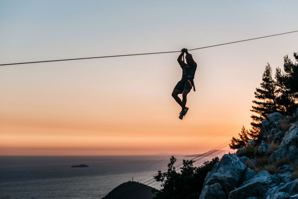 Dubrovnik: Sunset Zip Line Experience Followed by Wine - Detailed Itinerary