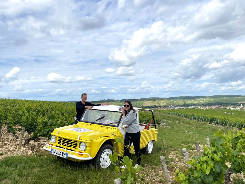 E-Mehari Tour and Tasting Chablis Clotilde Davenne - Discover Picturesque Scenery