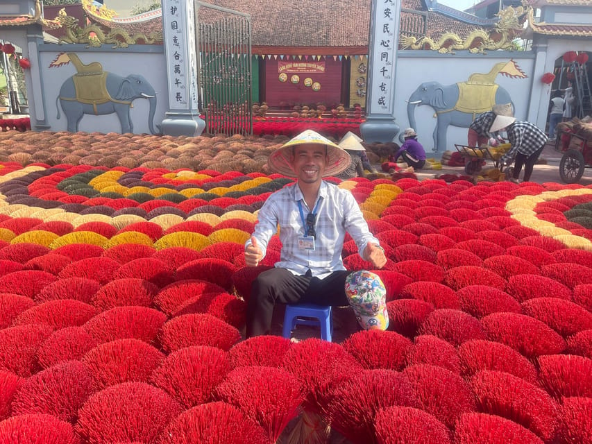 From Ha Noi: Incense Village/Hat/Ha Thai Paint Village/Guide - Exclusions and Considerations