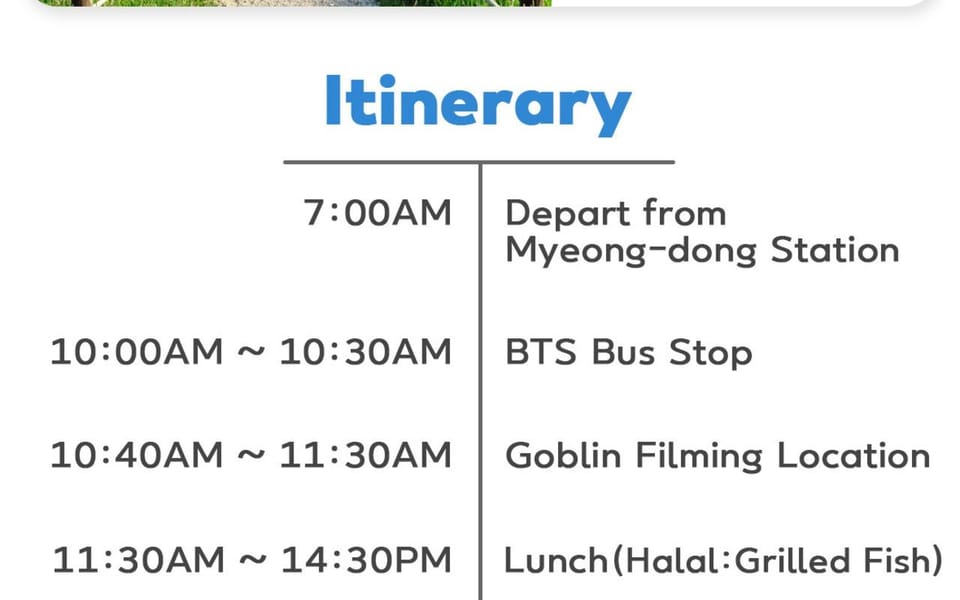 Gangneung:BTS Bus Stop, Running Man, Goblin, BTS Winter Hill - Meeting Point