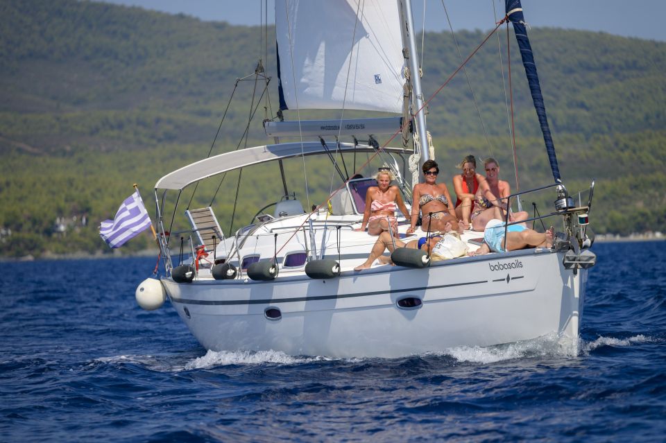 Halkidiki: Private Sailing Yacht Cruise Swim in Blue Waters - Scenic Highlights