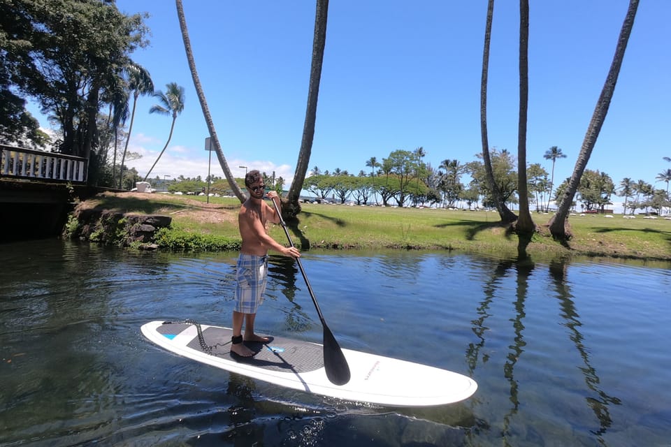 Hilo: Wailoa River to King Kamehameha Statue Guided SUP Tour - Discovering Landmarks