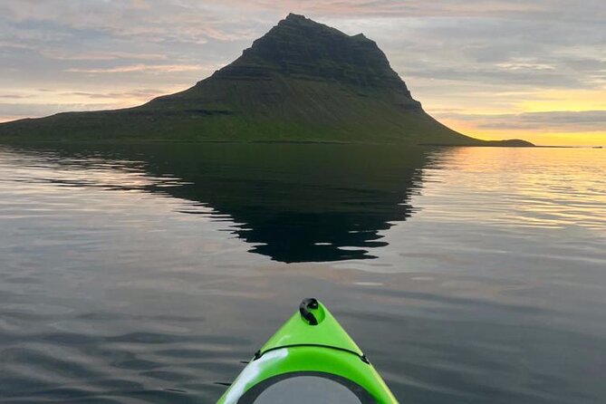 Midnight Sun Kayaking Adventure by Mt. Kirkjufell - Paddling Under the Midnight Sun