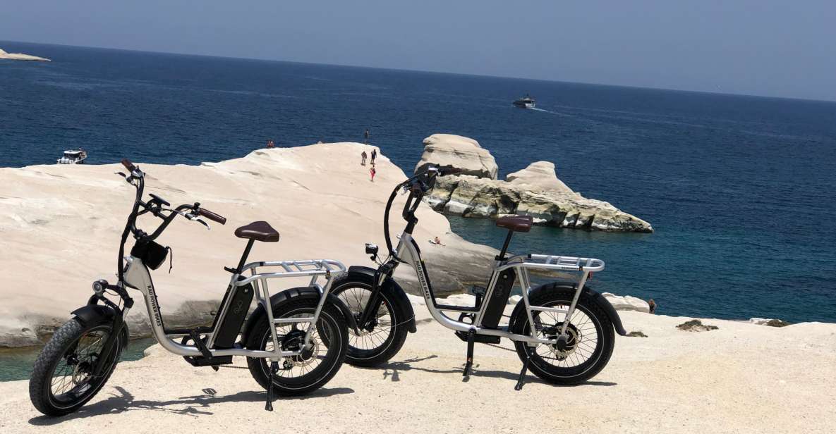 Milos: Half Day Electric Bike Tour With Sarakiniko Beach - Booking and Availability