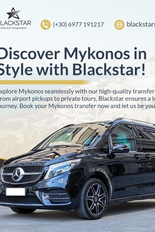 Mykonos Aiport - Port Tranfer to Your Hotel or Villa - 24/7 Availability