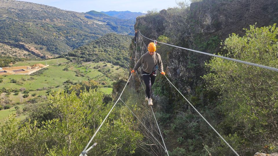 Near Ronda: Via Ferrata Atajate Guided Climbing Adventure - Route and Obstacles