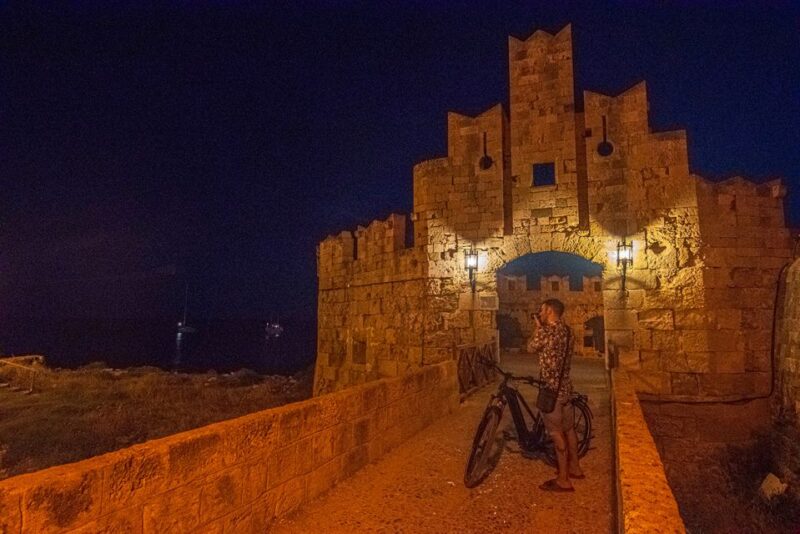 Night Rhodes: Old Town Gastro E-Bike Tour With Drink & Meze - Inclusions