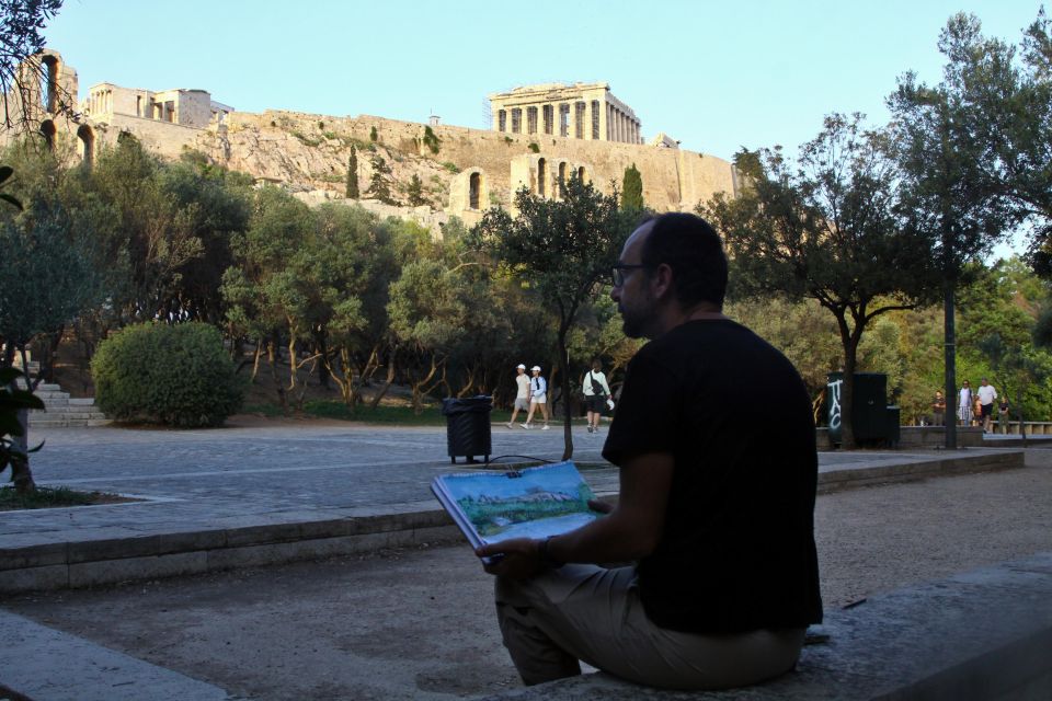 Outdoor Drawing Class in the Old Center of Athens - Materials Provided