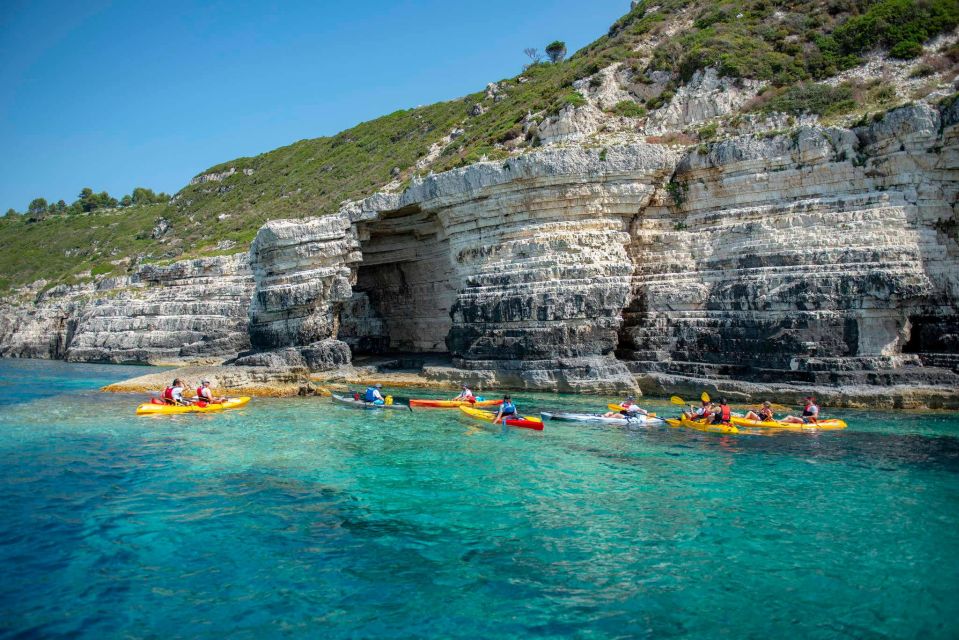 Paxos: Guided Kayaking Tour Mongonissi 2 Avlaki, Snorkelling - Swim and Snorkel in Turquoise Waters