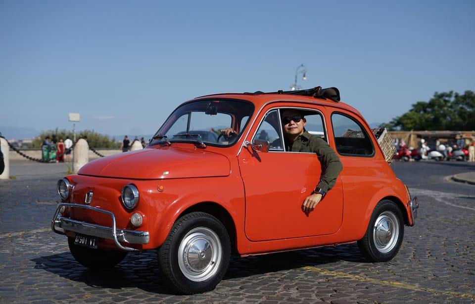 Roman Roads and Gelato: Fiat 500 Vintage Adventure - Flexible Booking Options