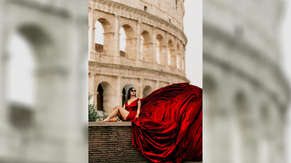 Rome: Flying Dress Photoshoot - Deliverables After the Shoot