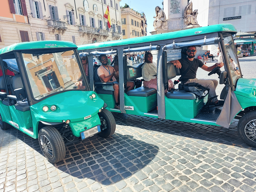 Rome: Guided Colosseum Tour & Golf Cart City Tour With Pasta - Important Tour Information