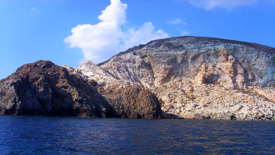 Santorini: Semi Private Boat Tour With Food and Wine - Food and Beverage Options