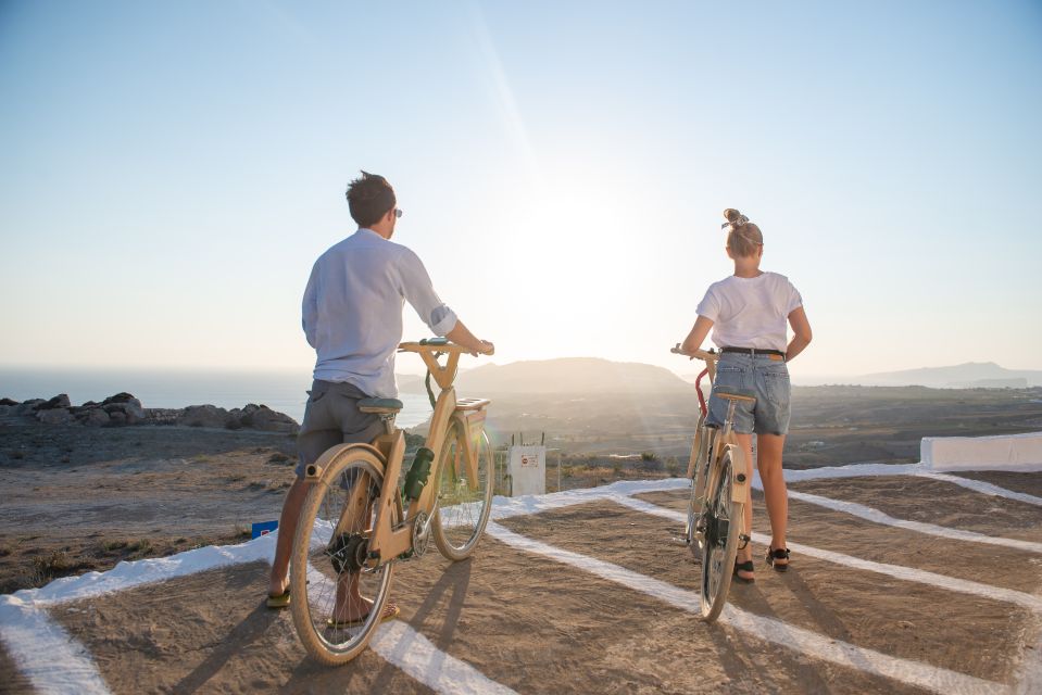 Santorinis Private Wooden E-Bike Tour With Lunch or Dinner - Important Details