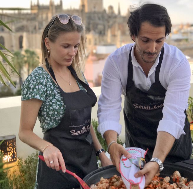 Seville: Highlights Rooftop Tour & Paella Cooking Class - Authentic Sangria Preparation Secrets