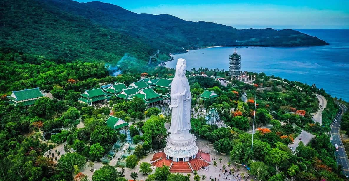 Son Tra Peninsula, Marble Mountain and Hoi An Ancient Town - Panoramic Views at Linh Ung Pagoda