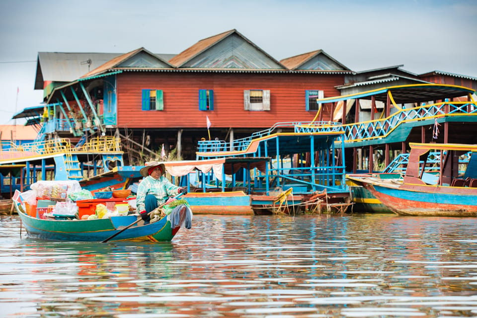 Sunset Over the Tonle Sap Lake and Visit Floating Village - Wildlife Observation