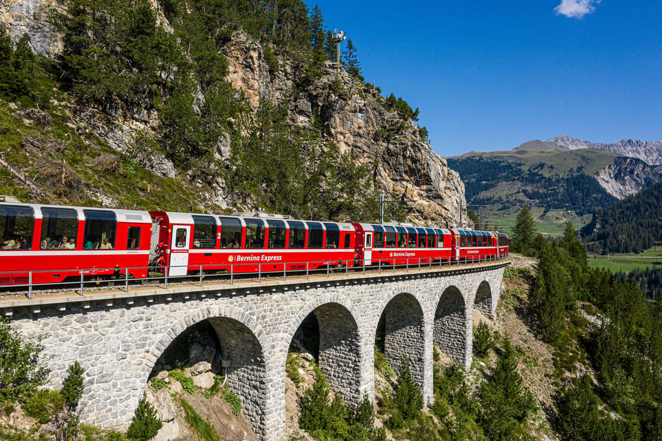 Tirano: Bernina Express One-Way Train Ticket To/From Chur - Departure and Arrival Times