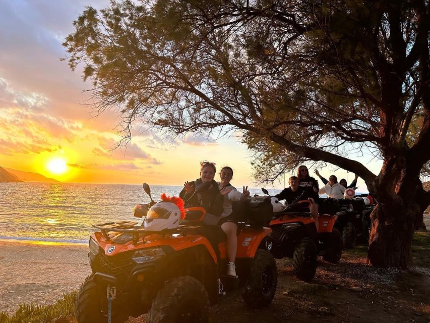 Agia Pelagia: Sunset Quad Trip With Local Products Tasting - Inclusions and Requirements