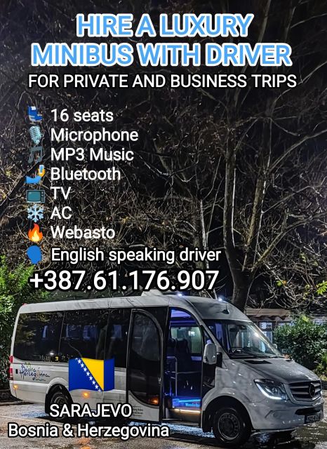 Airport Transfers & Private Tours With Luxury Minibus Bosnia - Contact Information