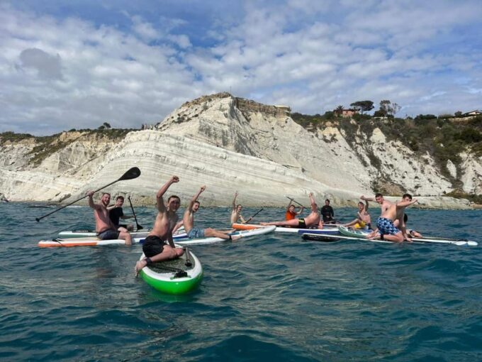 Amazing SUP in Scala Dei Turchi - Explore Scala Dei Turchi