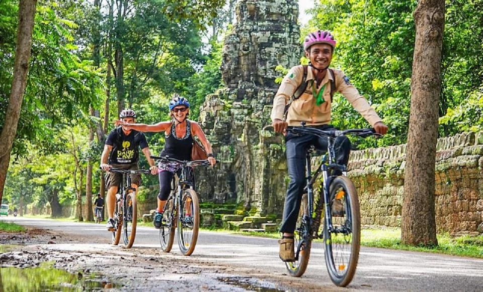 Angkor Bike Tour & Gondola Sunset Boat With Drinks & Snack - Booking Information