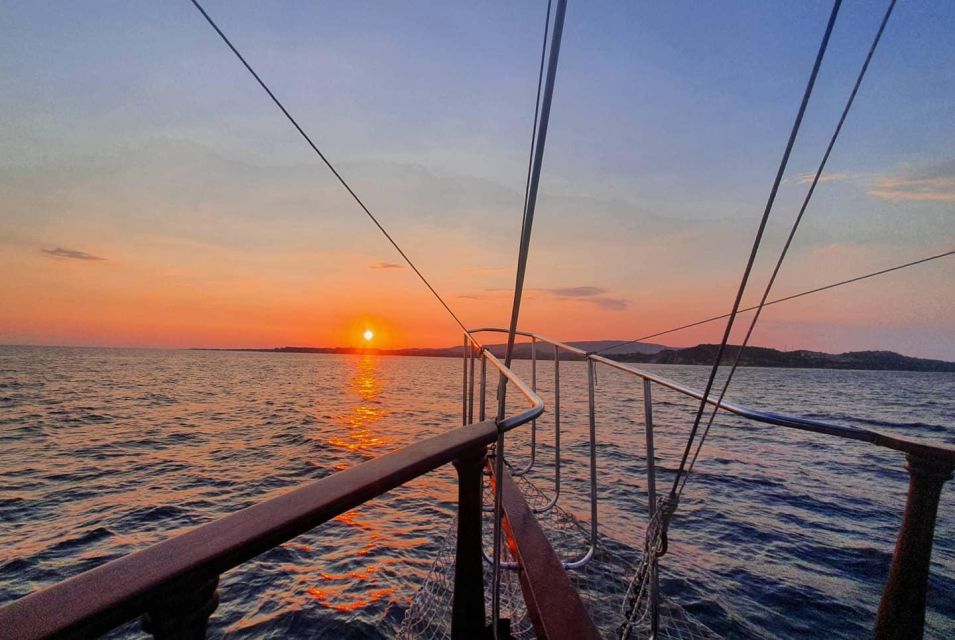 Argostoli: Sunset Cruise With Swim Stops, Dinner, and Wine - Cancellation and Dietary Options