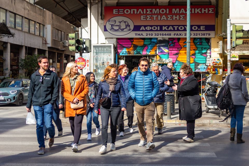 Athens: Food Market Visit and Cooking Class With Wine - Exploring the Central Market