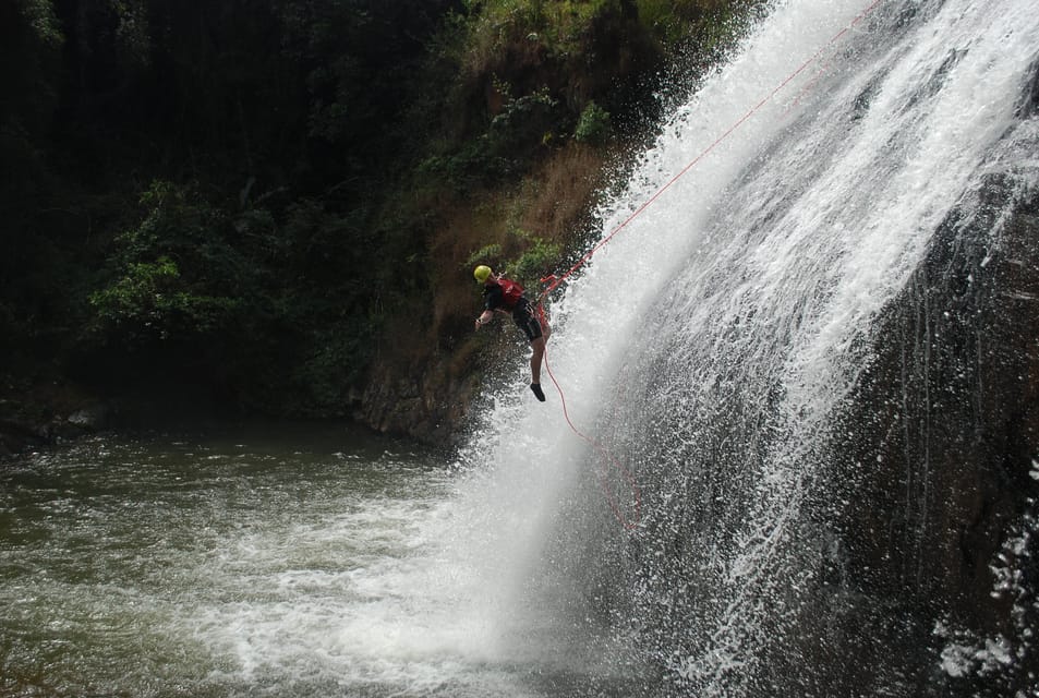 Canyoning Dalat Full Option With Lunch And Hot Chocolate - Getting to Datanla Waterfall