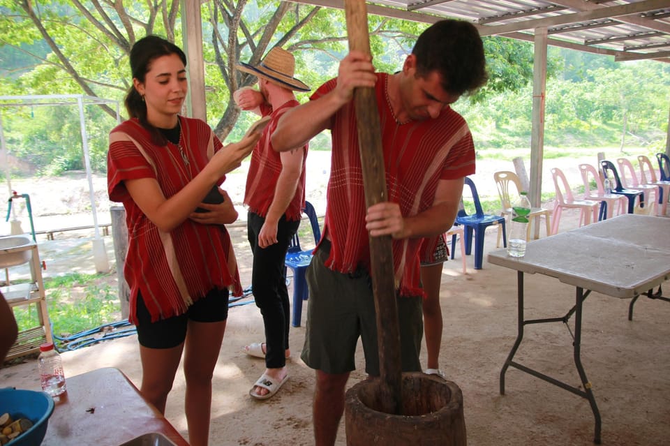 Chiang Mai: Full Day Elephant Eco Park Tour + Bamboo Rafting - Elephant Interaction