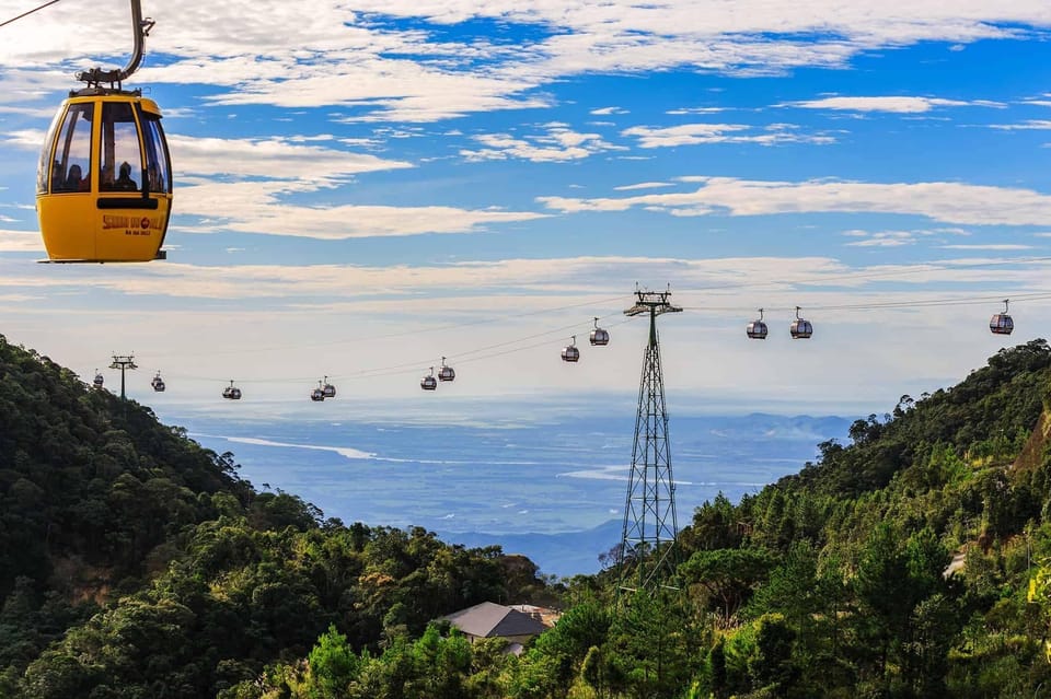 Da Nang: Daily Ba Na Hills and Golden Bridge Day Tour - Cable Car Ride