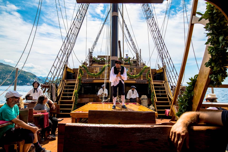 Dubrovnik: Galleon Cruise With a Live Show & Drink at Sunset - Accessibility and Cancellation