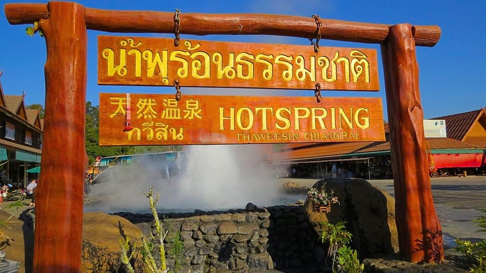 From Chiang Mai : White and Blue Temples and Lalita Cafe - Mae Kachan Hot Spring