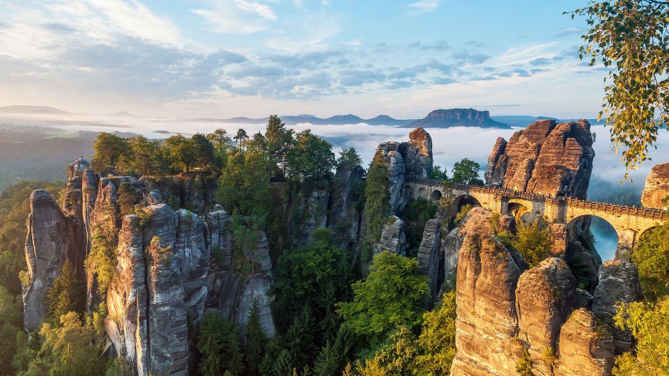 From Prague: Best of Bohemia and Saxon Switzerland Day Tour - Exploring Bastei and Neurathen Castle