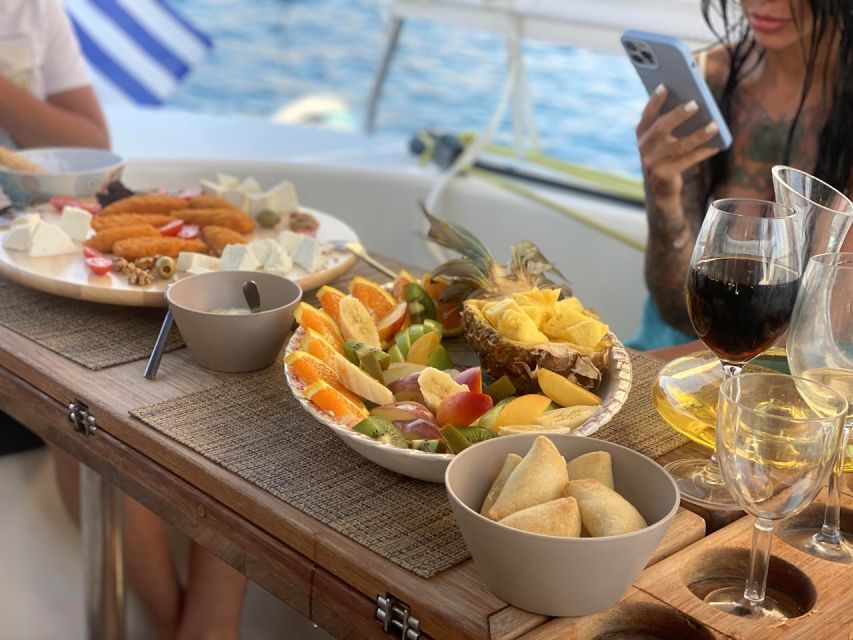 From Rethymno: Sunset Catamaran Cruise With Wine and Cheese - Crew and Safety Measures